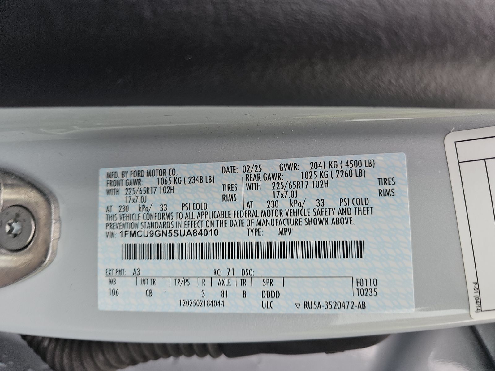 2025 Ford Escape Active AWD