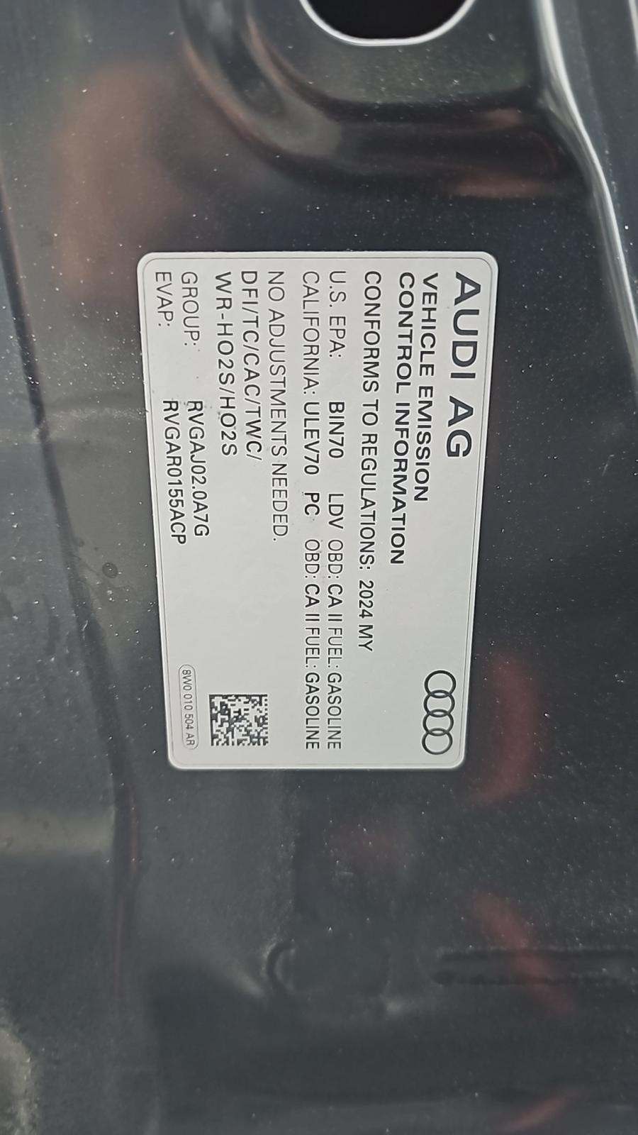 2024 Audi A5 S Line Premium Plus AWD