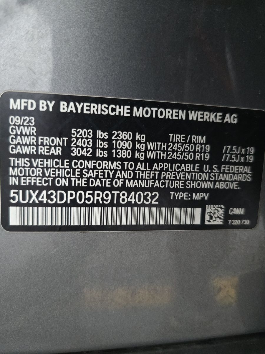 2024 BMW X3 sDrive30i RWD