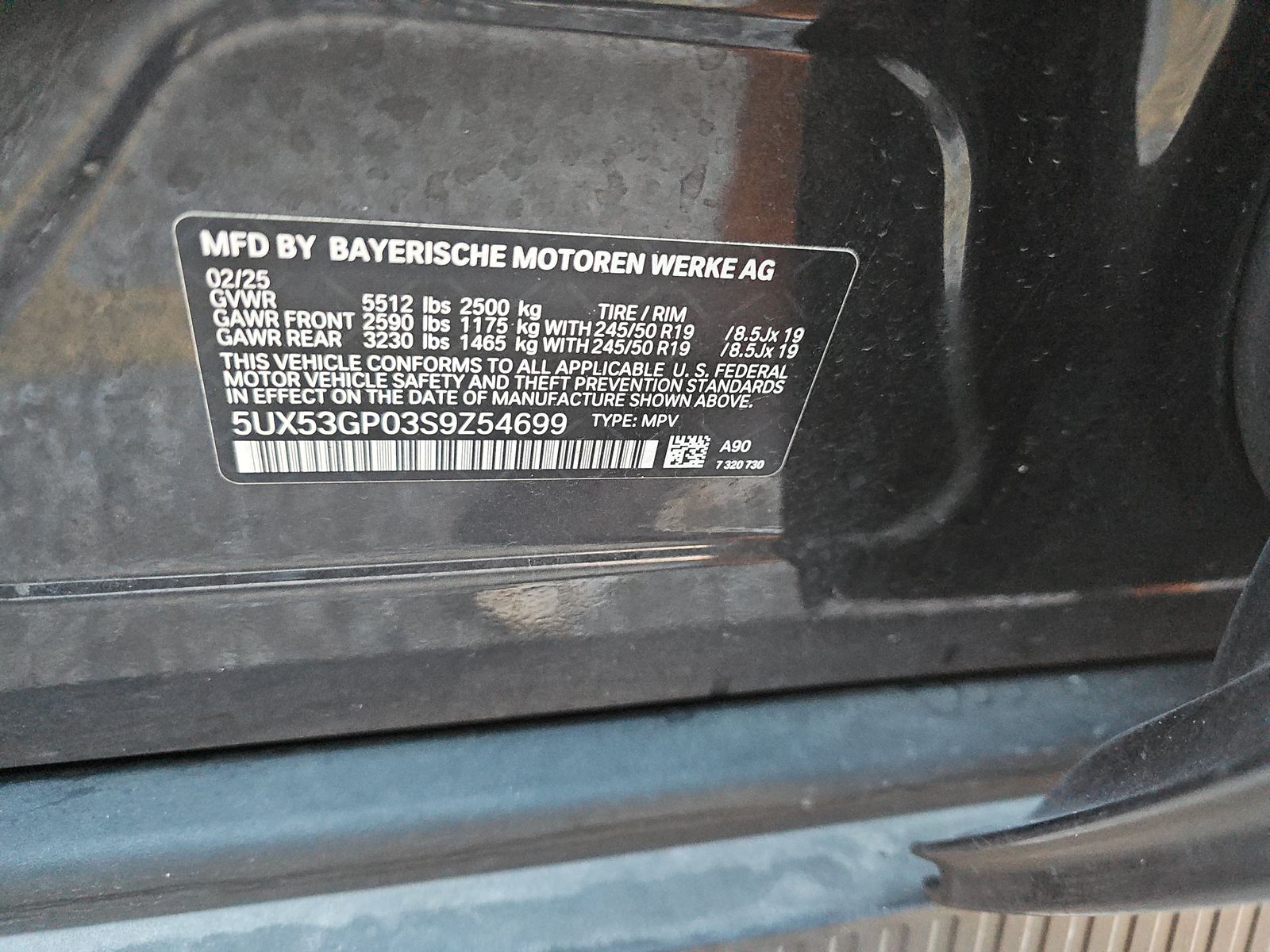 2025 BMW X3 xDrive30i AWD