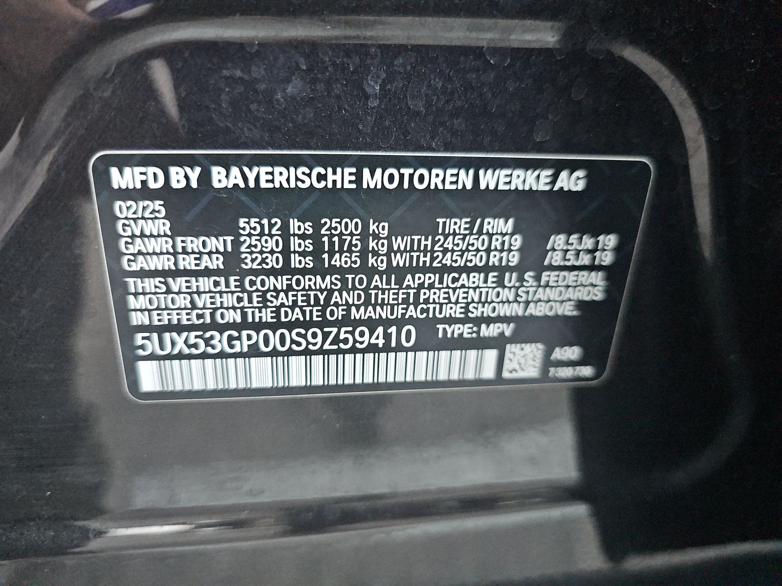 2025 BMW X3 xDrive30i AWD