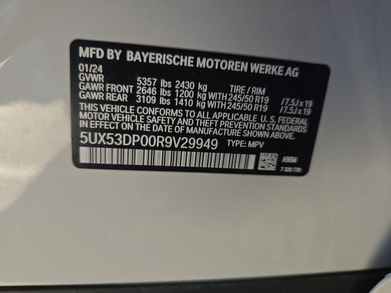 2024 BMW X3 xDrive30i AWD