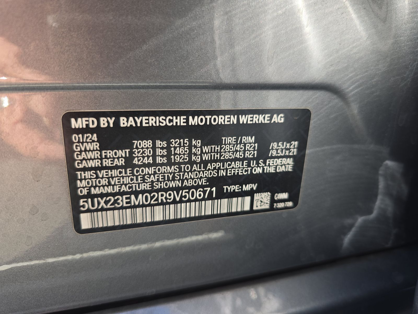 2024 BMW X7 xDrive40i AWD