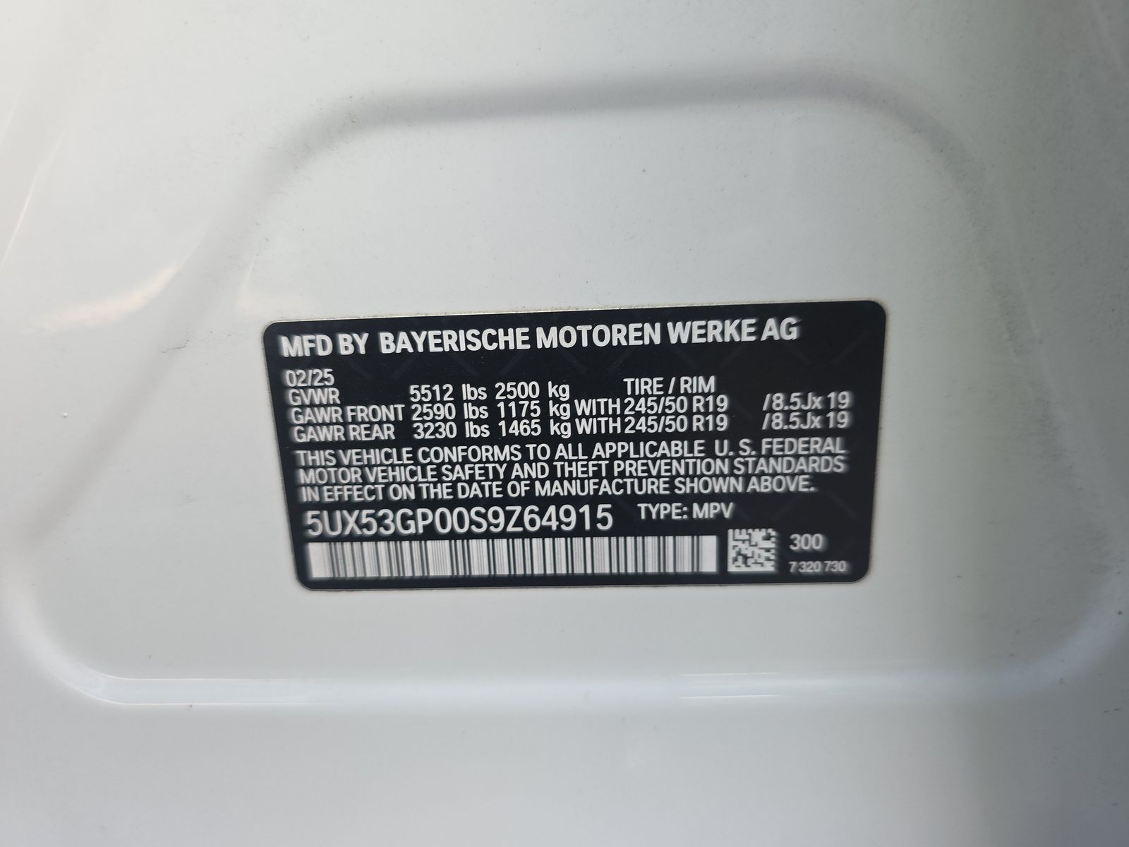 2025 BMW X3 xDrive30i AWD