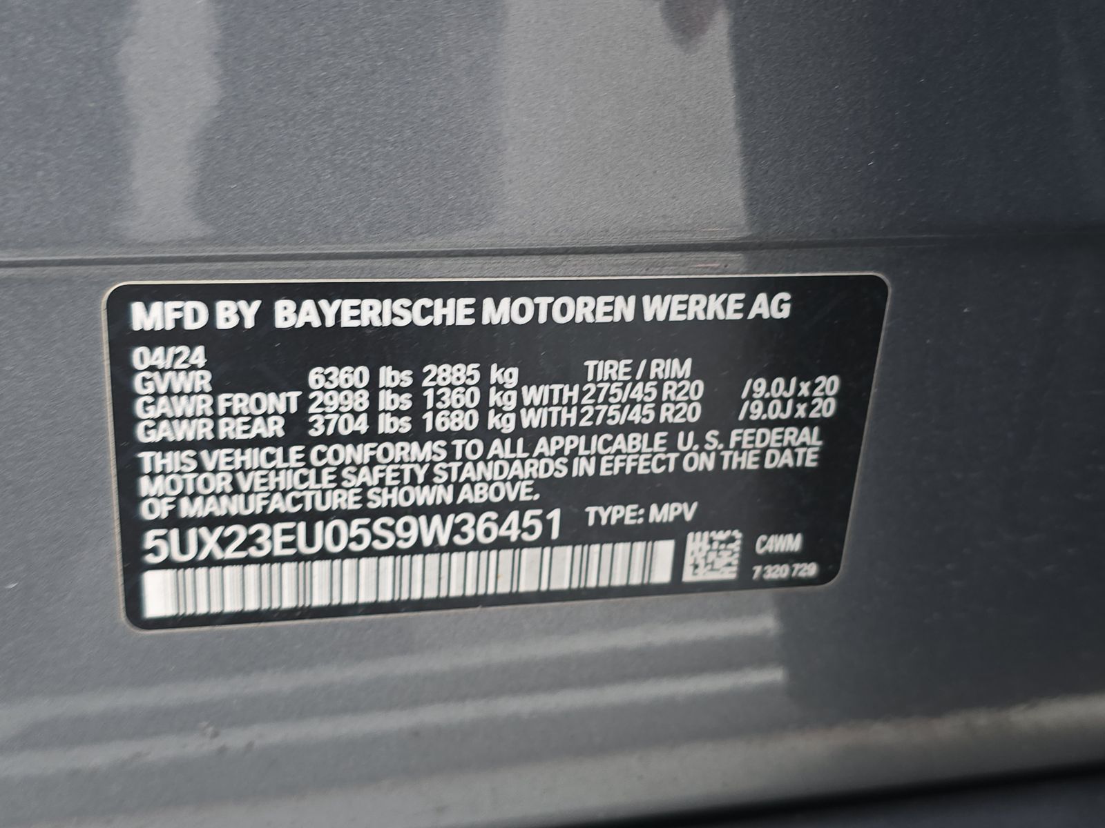 2025 BMW X5 xDrive40i AWD