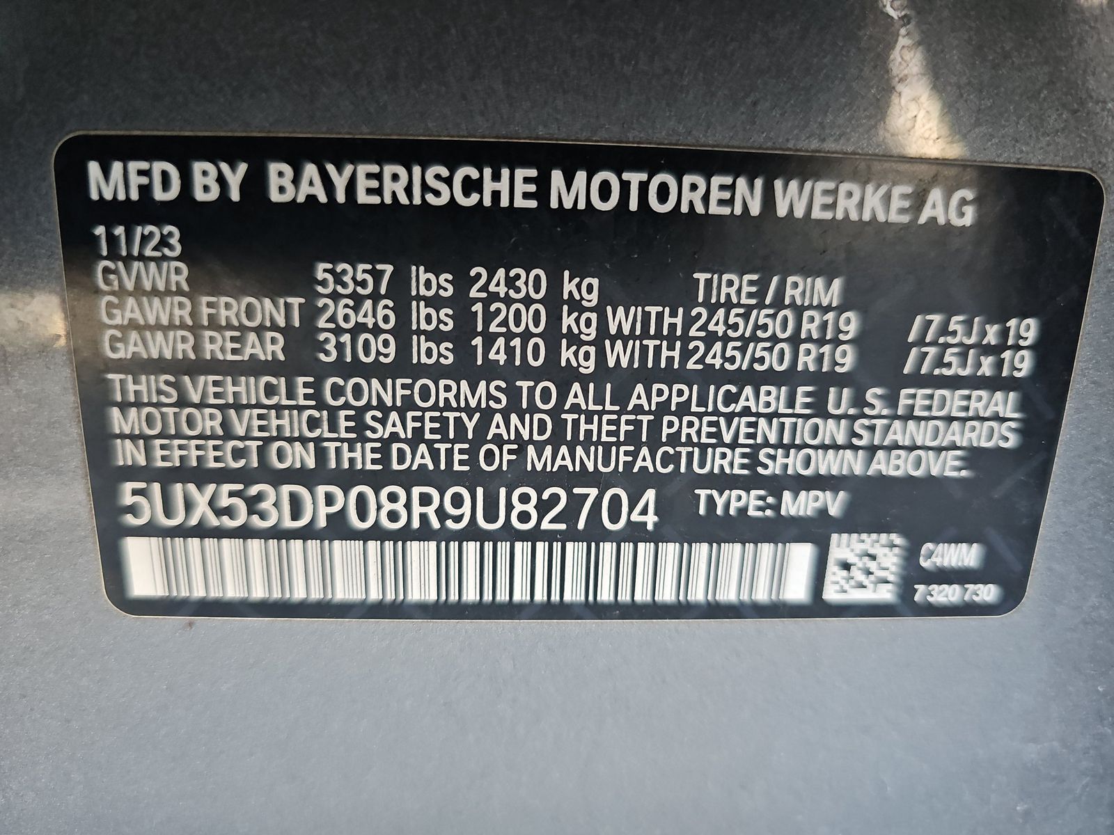 2024 BMW X3 xDrive30i AWD