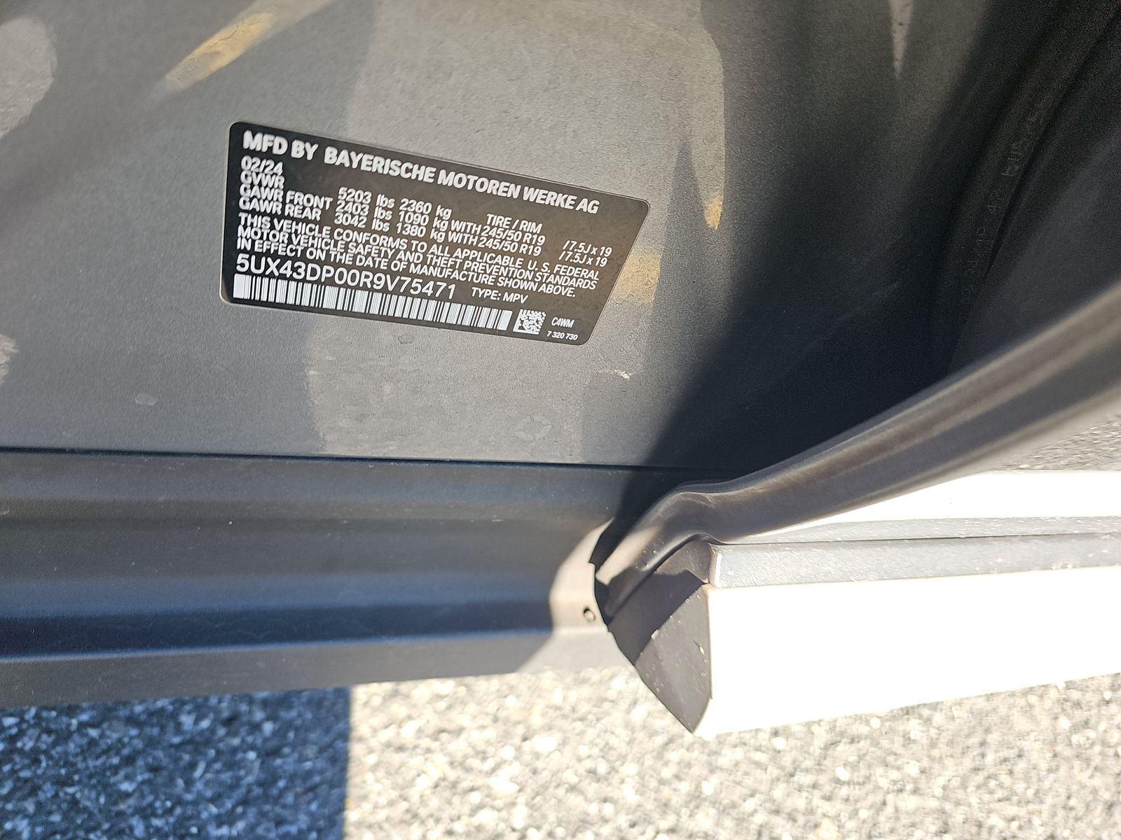 2024 BMW X3 sDrive30i RWD