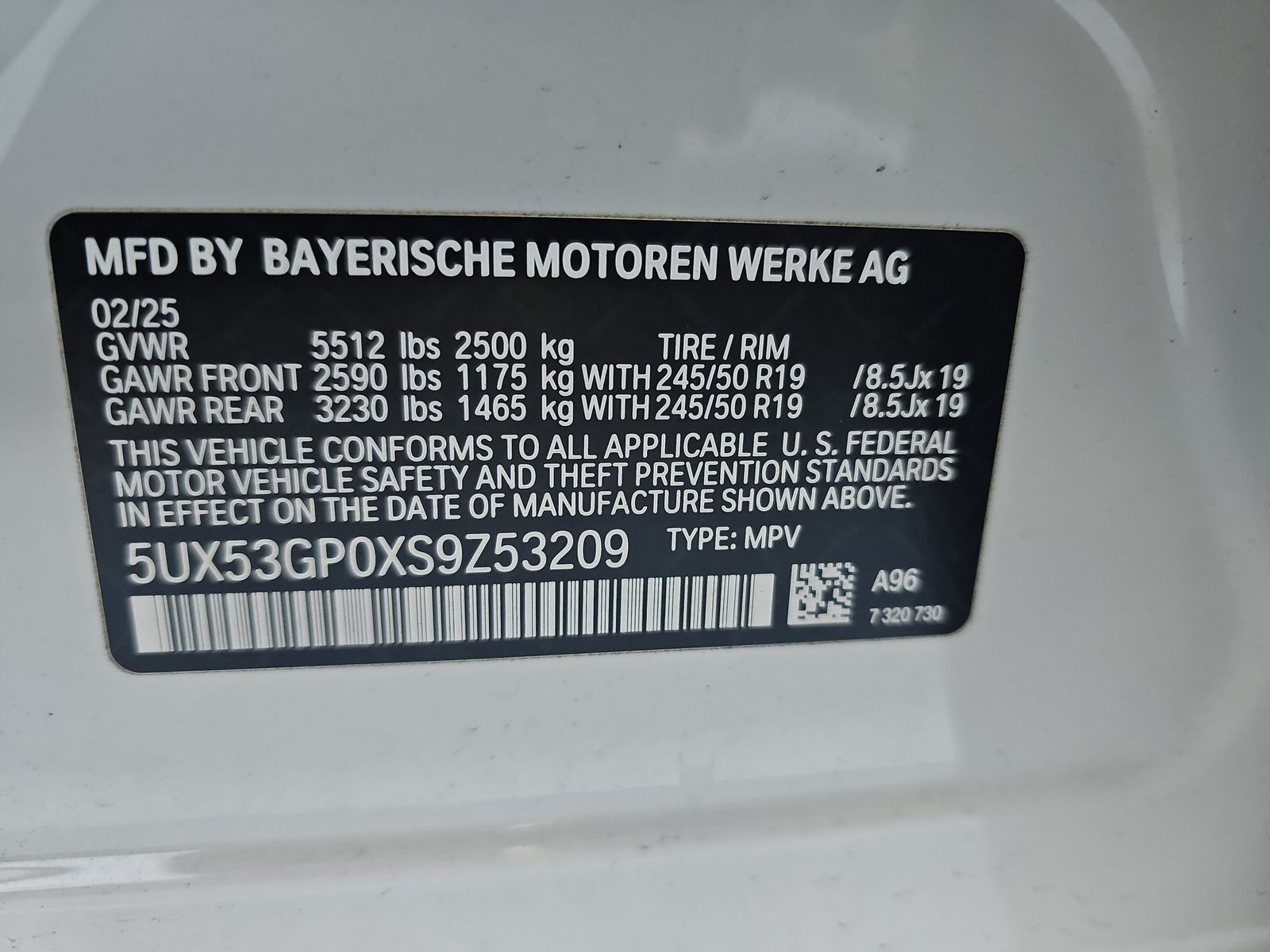 2025 BMW X3 xDrive30i AWD