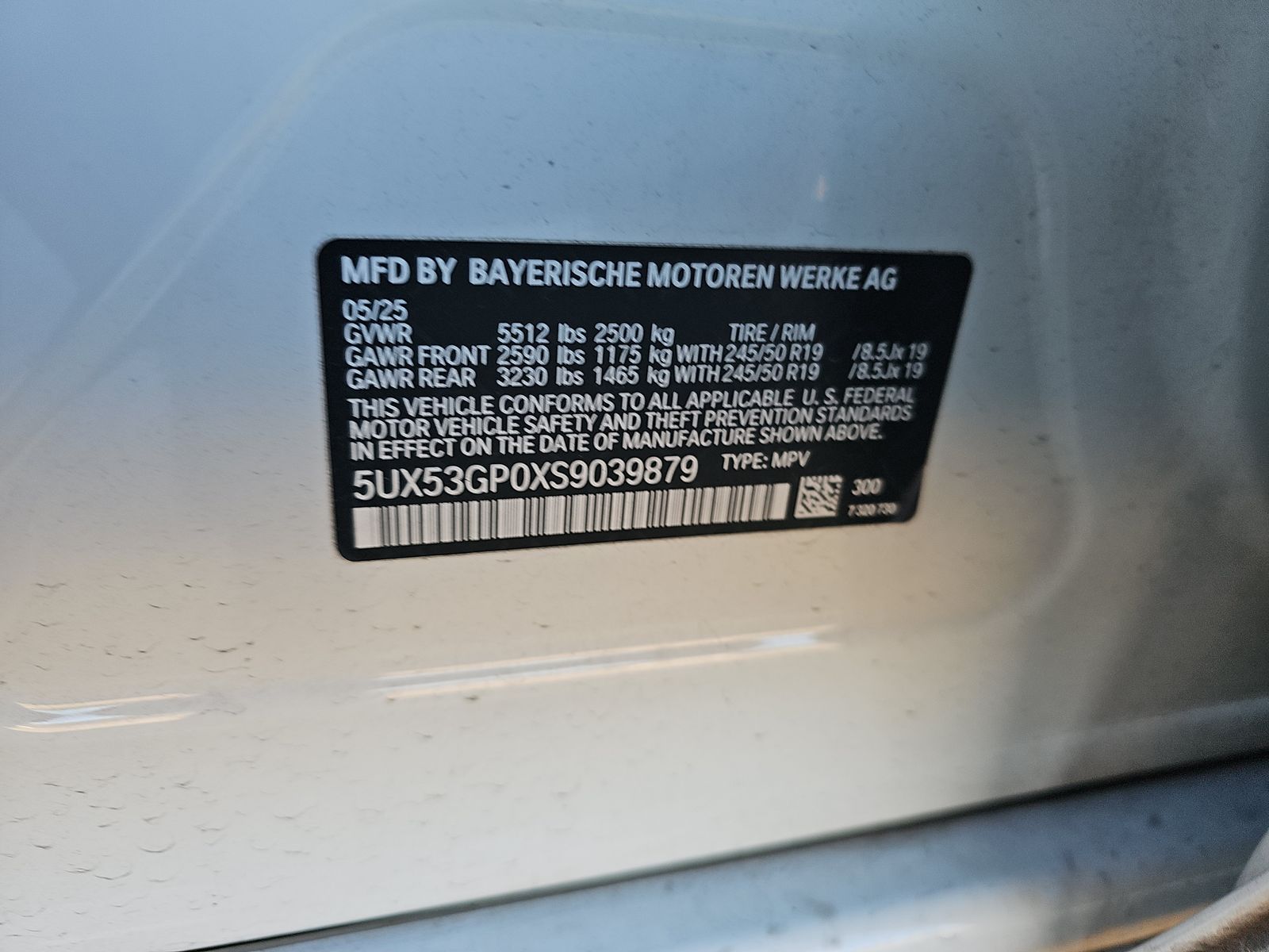 2025 BMW X3 xDrive30i AWD