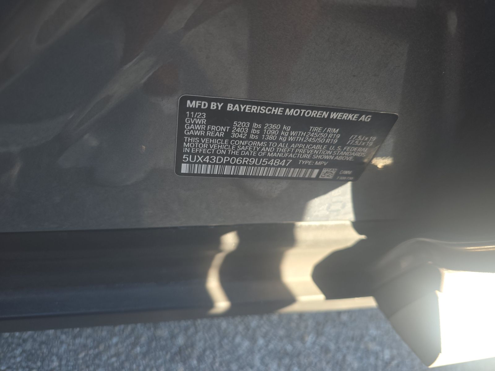 2024 BMW X3 sDrive30i RWD