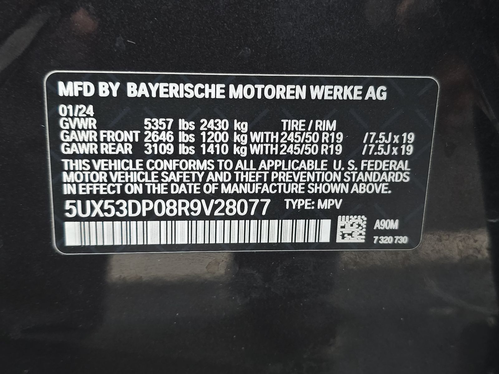 2024 BMW X3 xDrive30i AWD