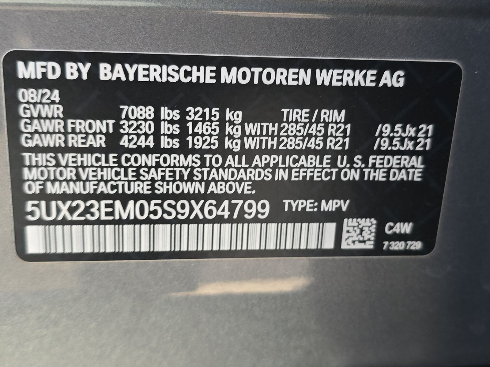2025 BMW X7 xDrive40i AWD
