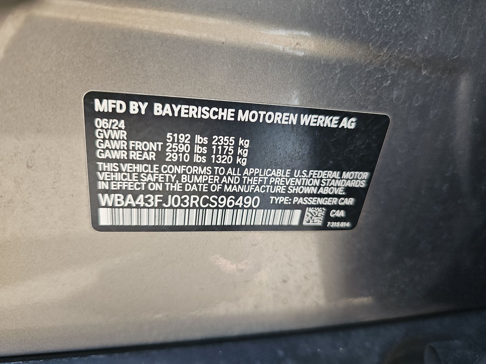 2024 BMW 5 Series 530i RWD