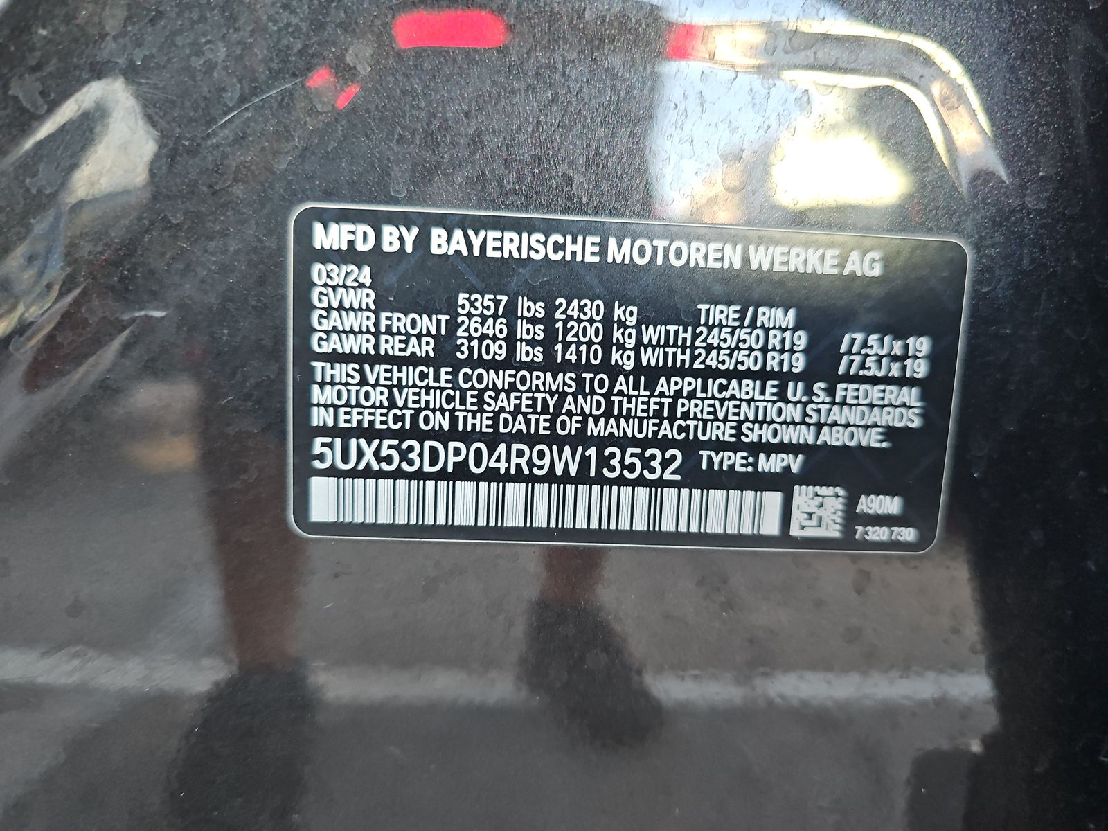 2024 BMW X3 xDrive30i AWD