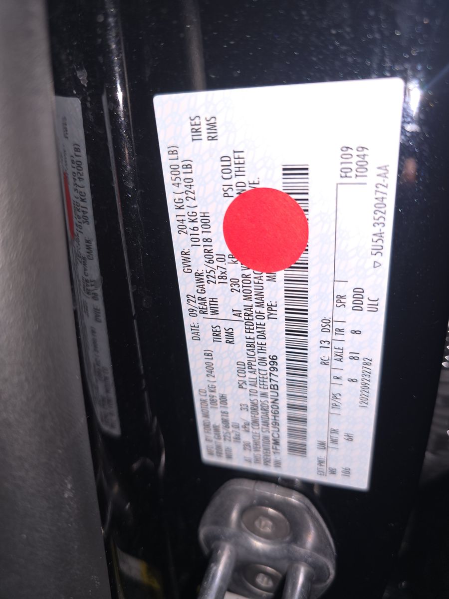 2022 Ford Escape SEL AWD