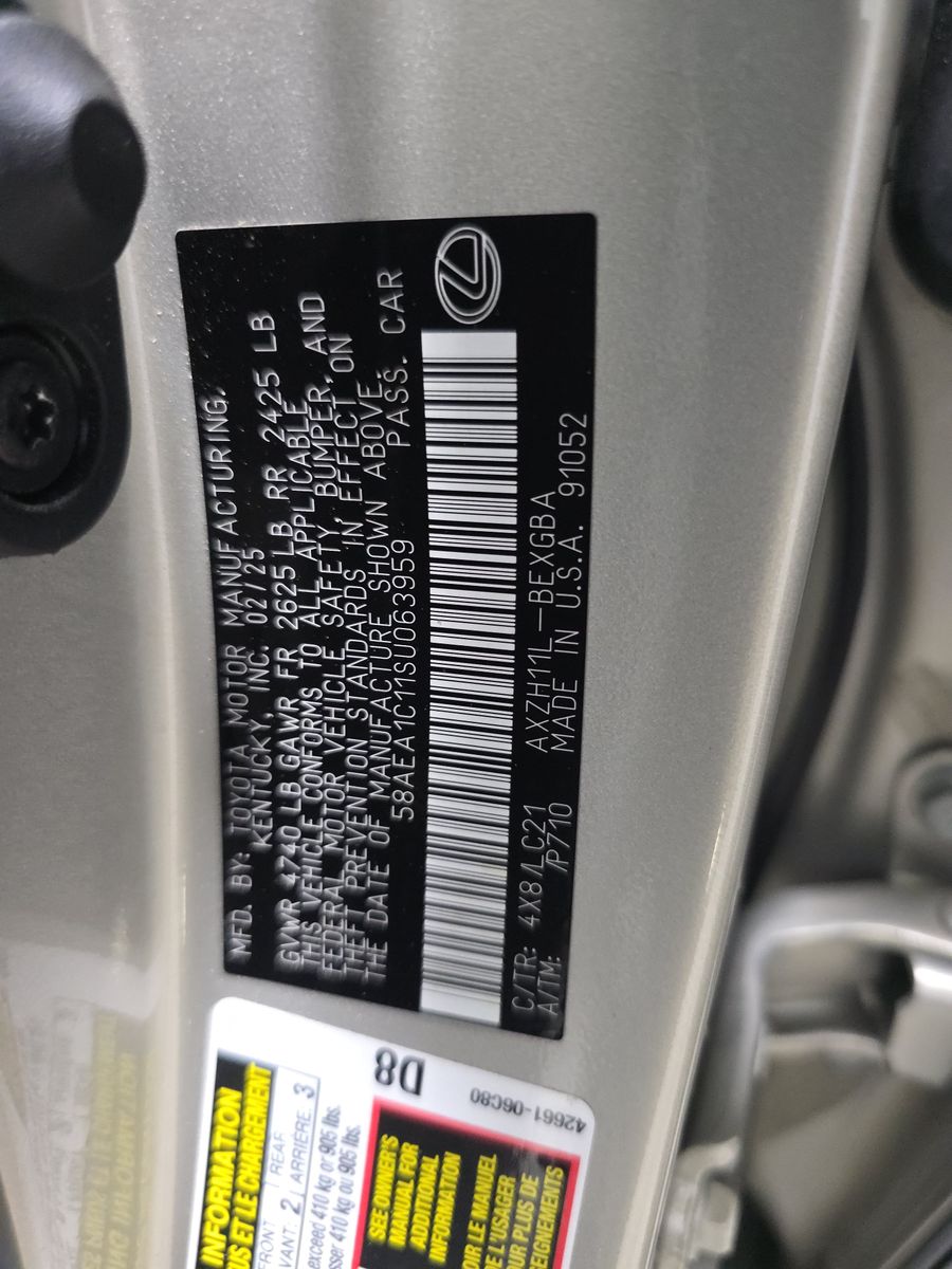 2025 Lexus ES ES 300h Luxury FWD