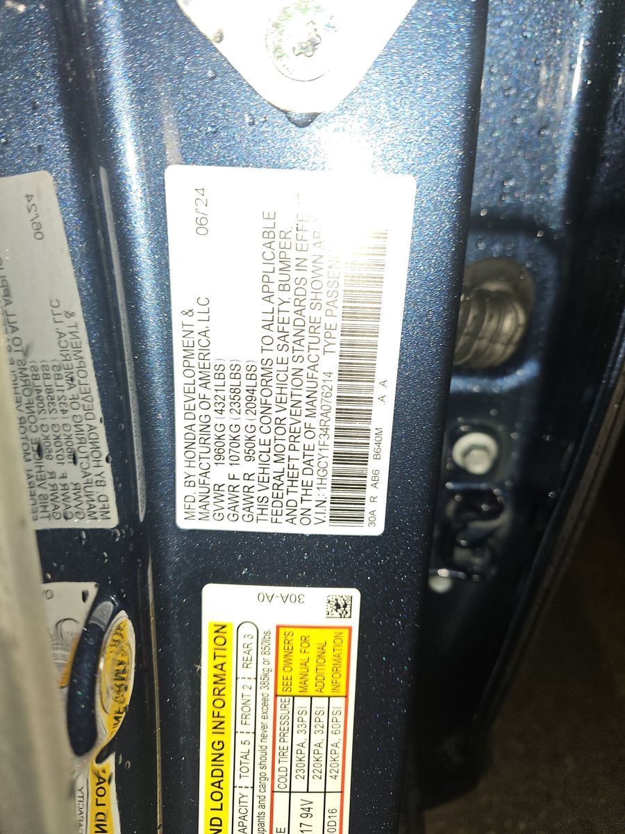 2024 Honda Accord EX FWD