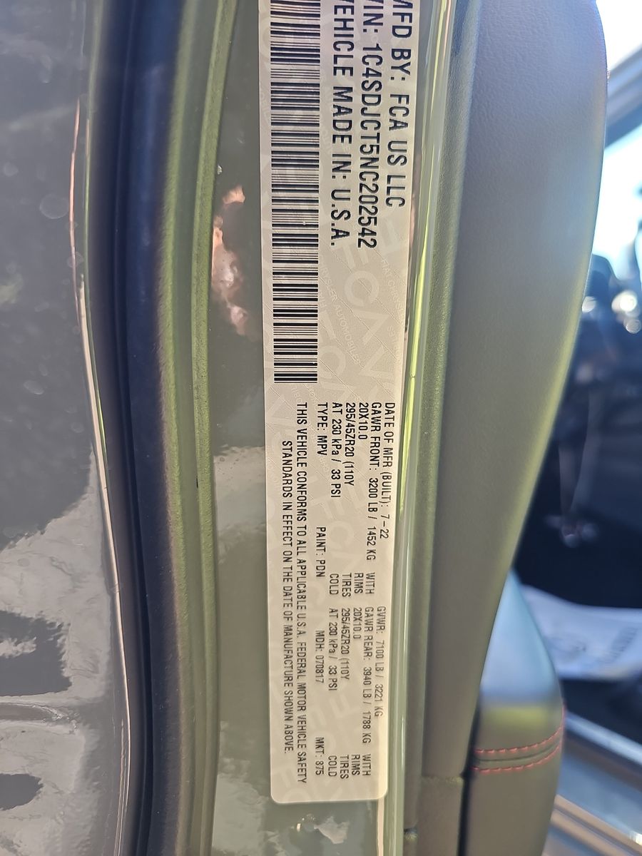 2022 Dodge Durango R/T Plus AWD