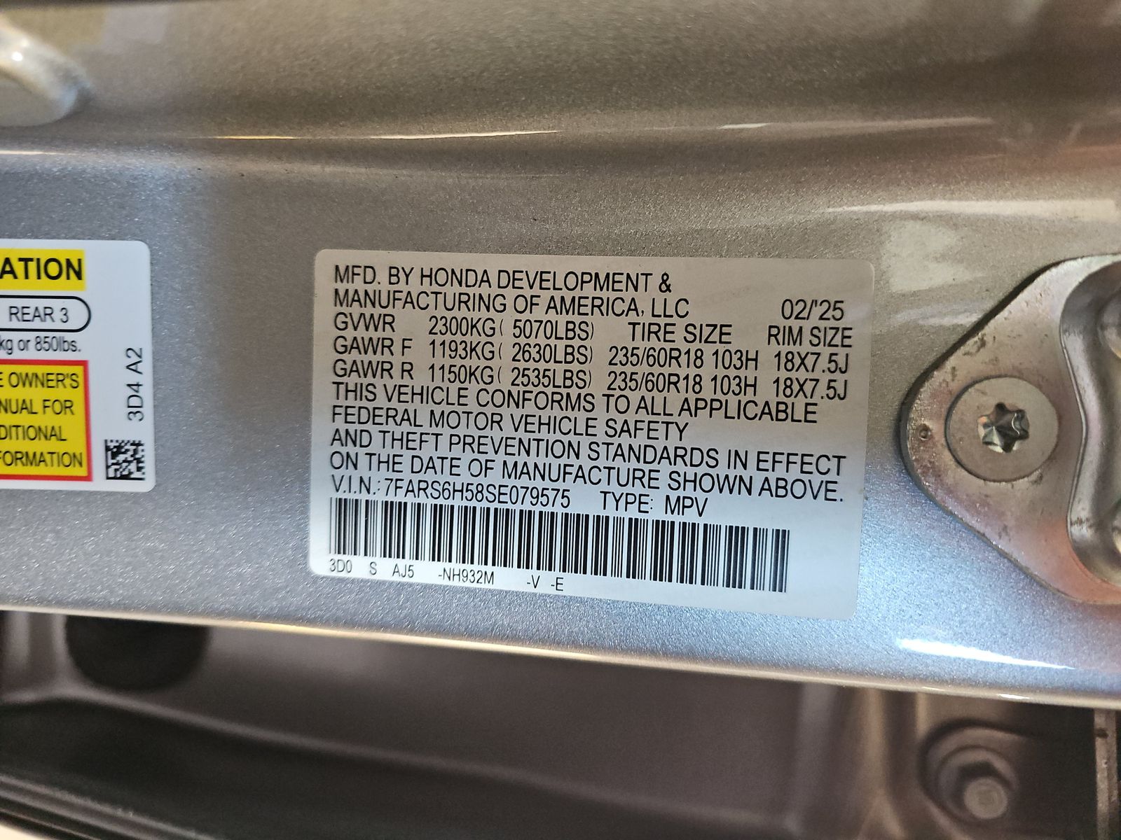 2025 Honda CR-V Hybrid Sport AWD