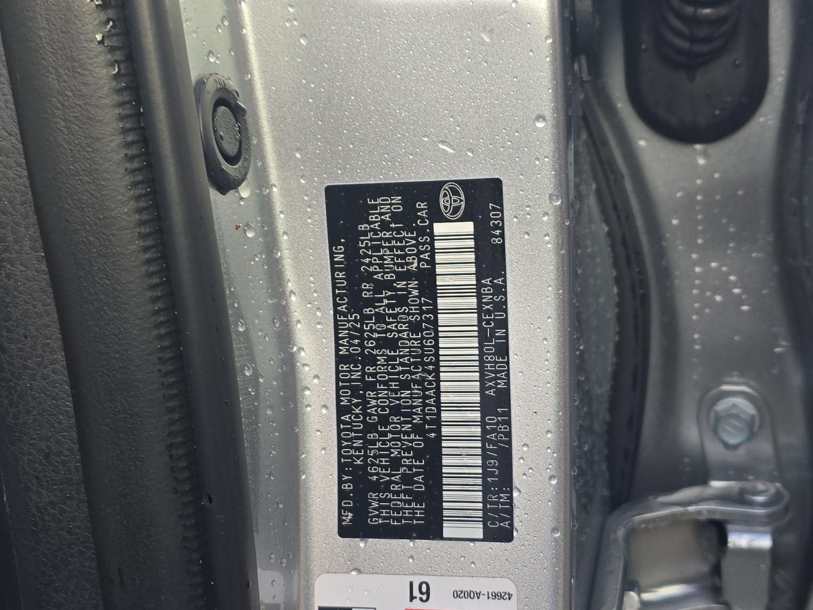 2025 Toyota Camry LE FWD