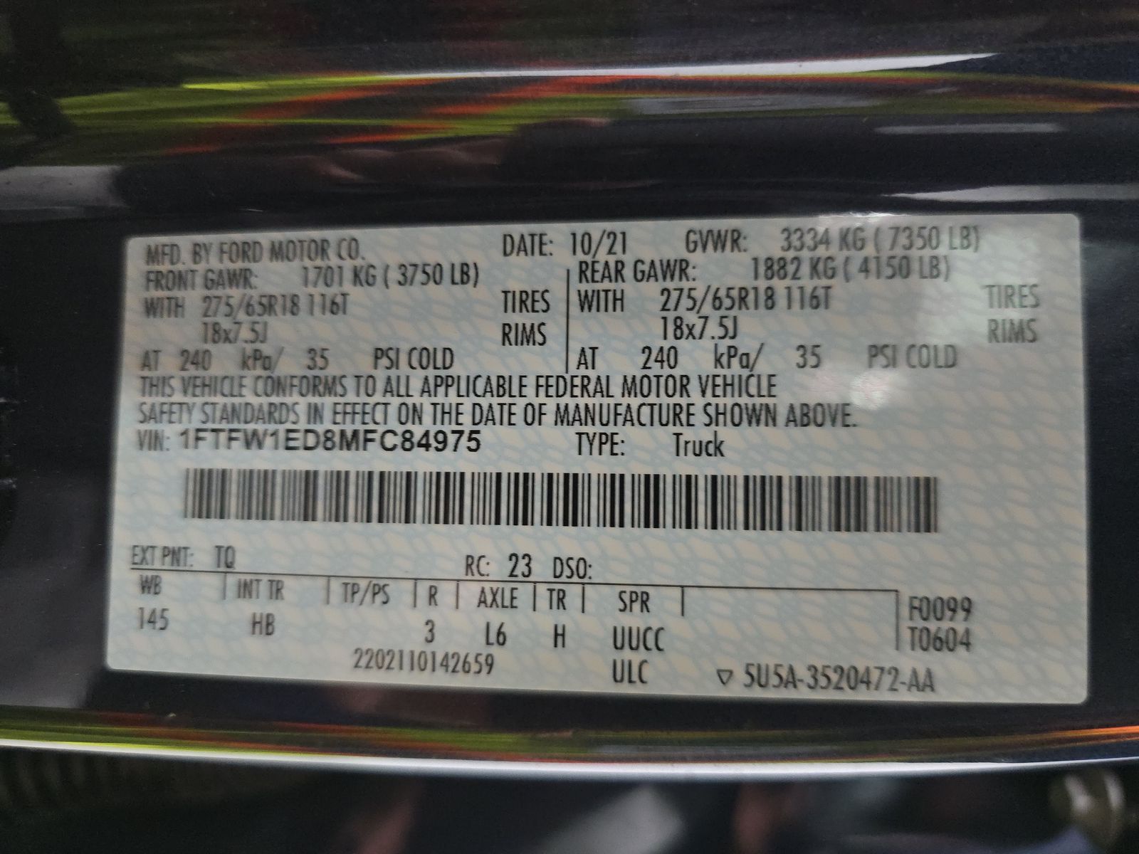 2021 Ford F-150 Hybrid Lariat AWD