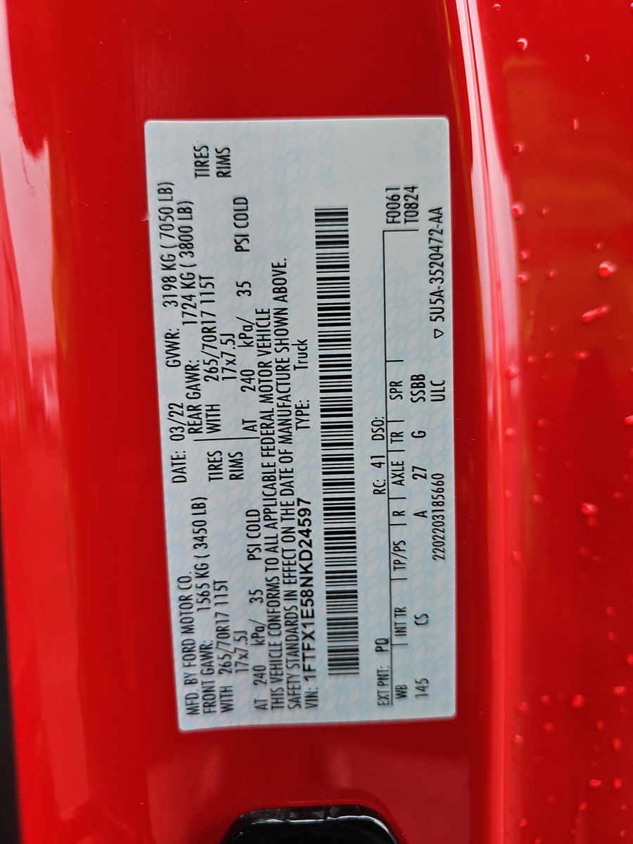 2022 Ford F-150 XL AWD