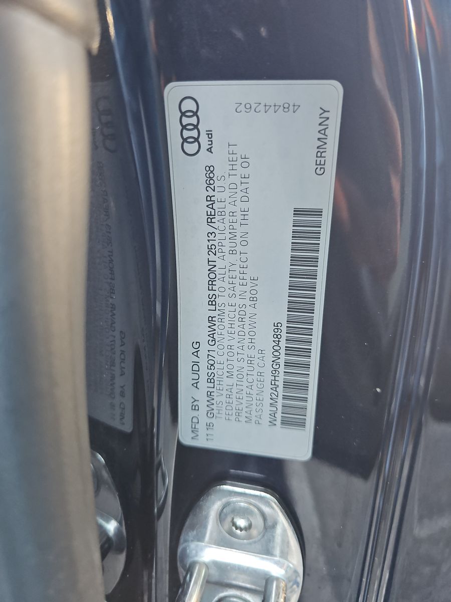 2016 Audi A5 2.0T Premium Plus AWD