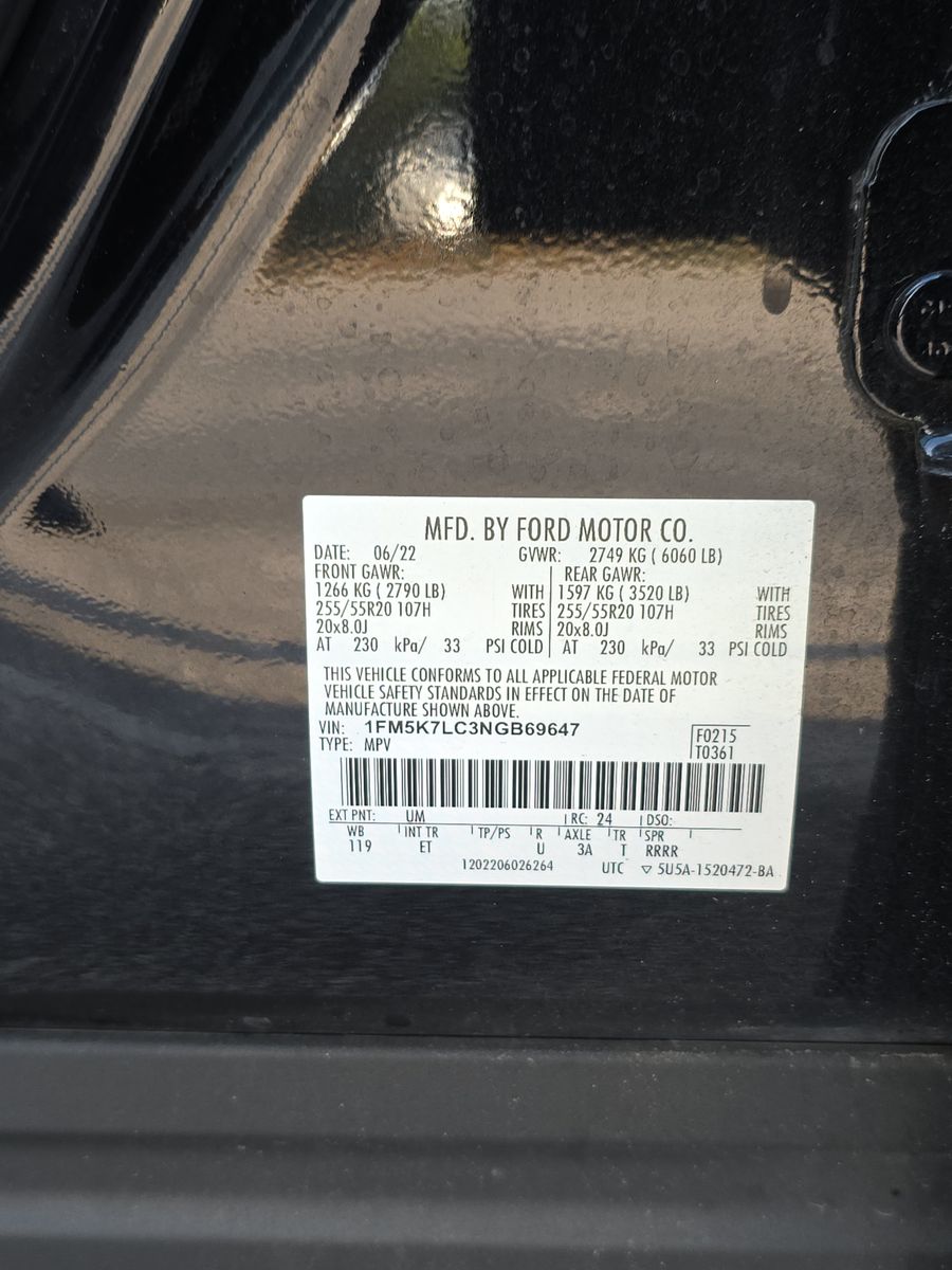 2022 Ford Explorer King Ranch RWD