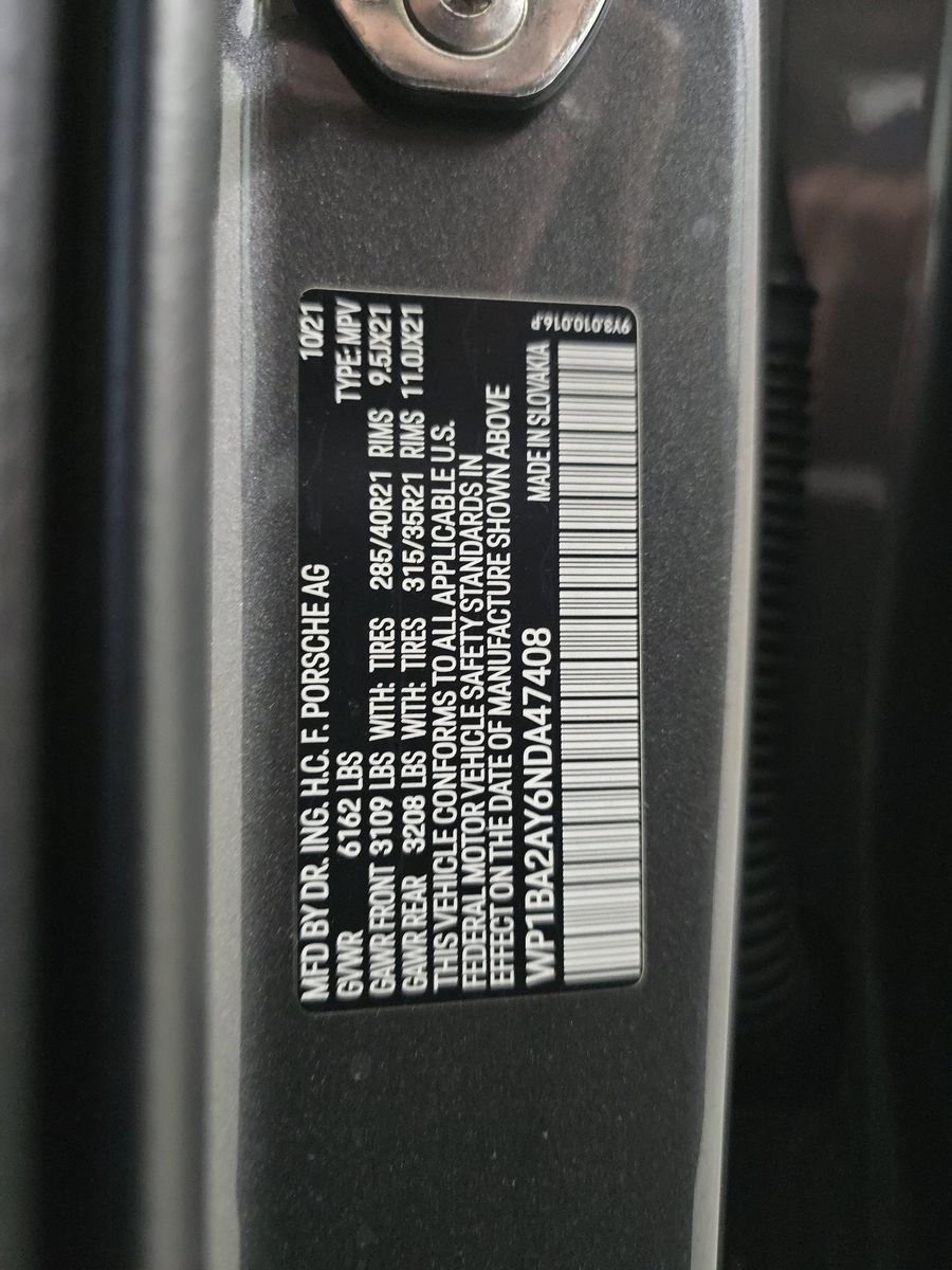 2022 Porsche Cayenne Base AWD