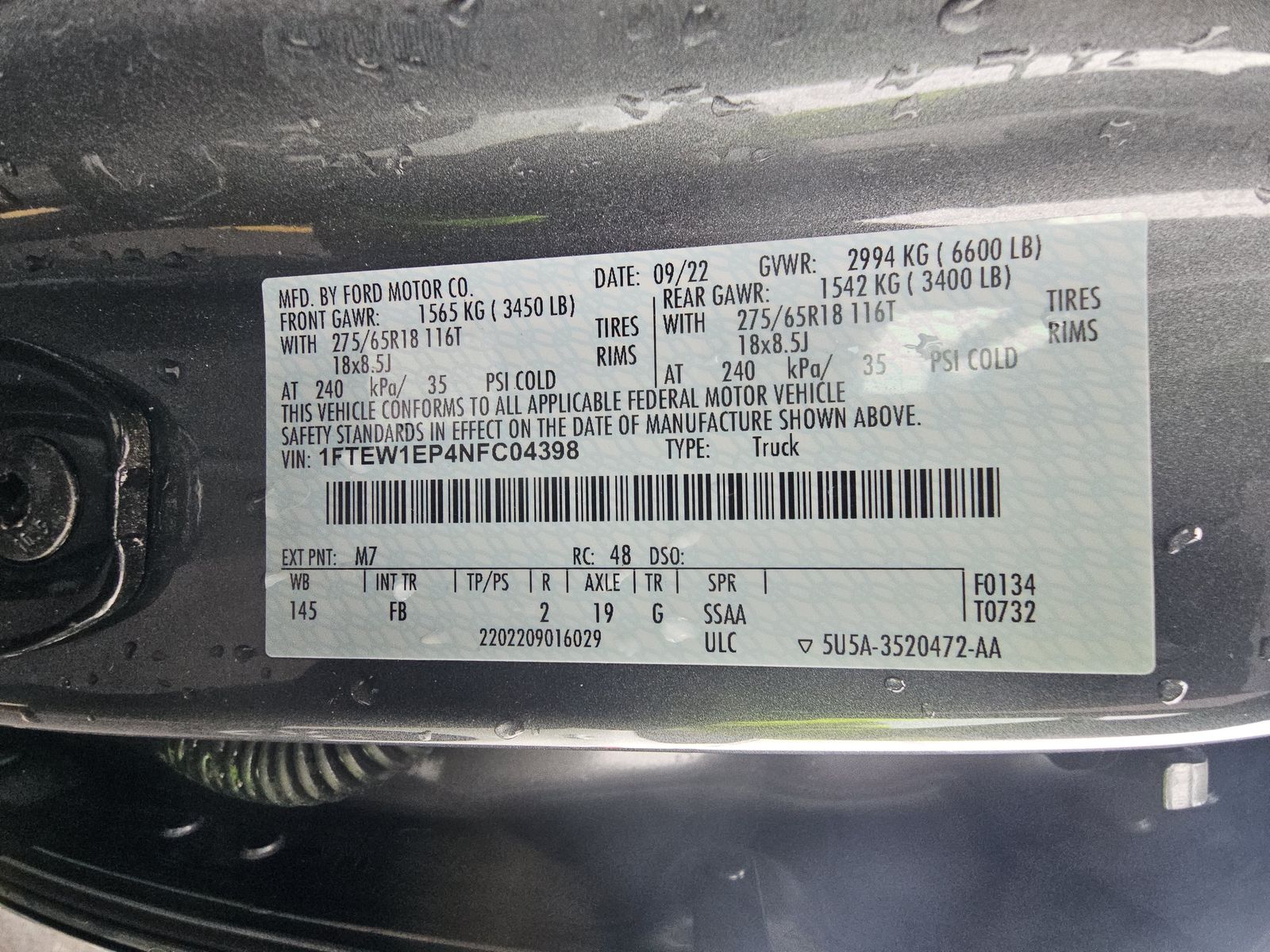 2022 Ford F-150 XLT AWD