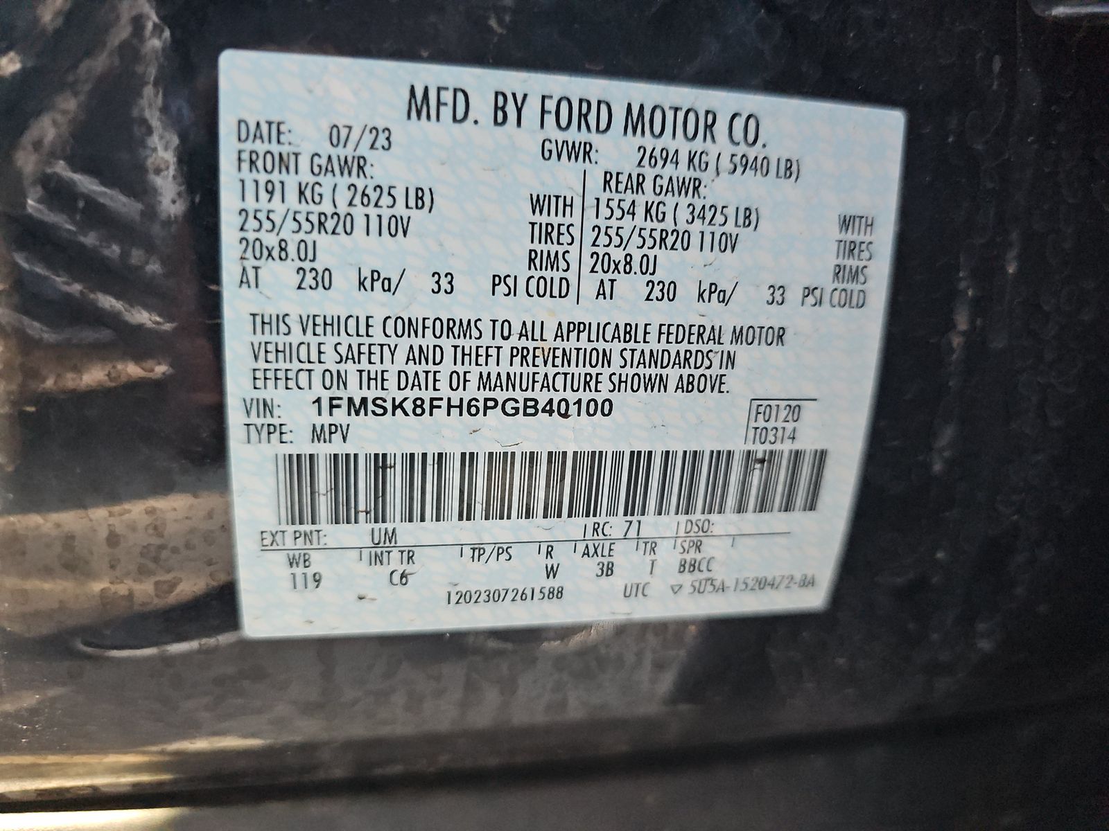 2023 Ford Explorer Limited AWD