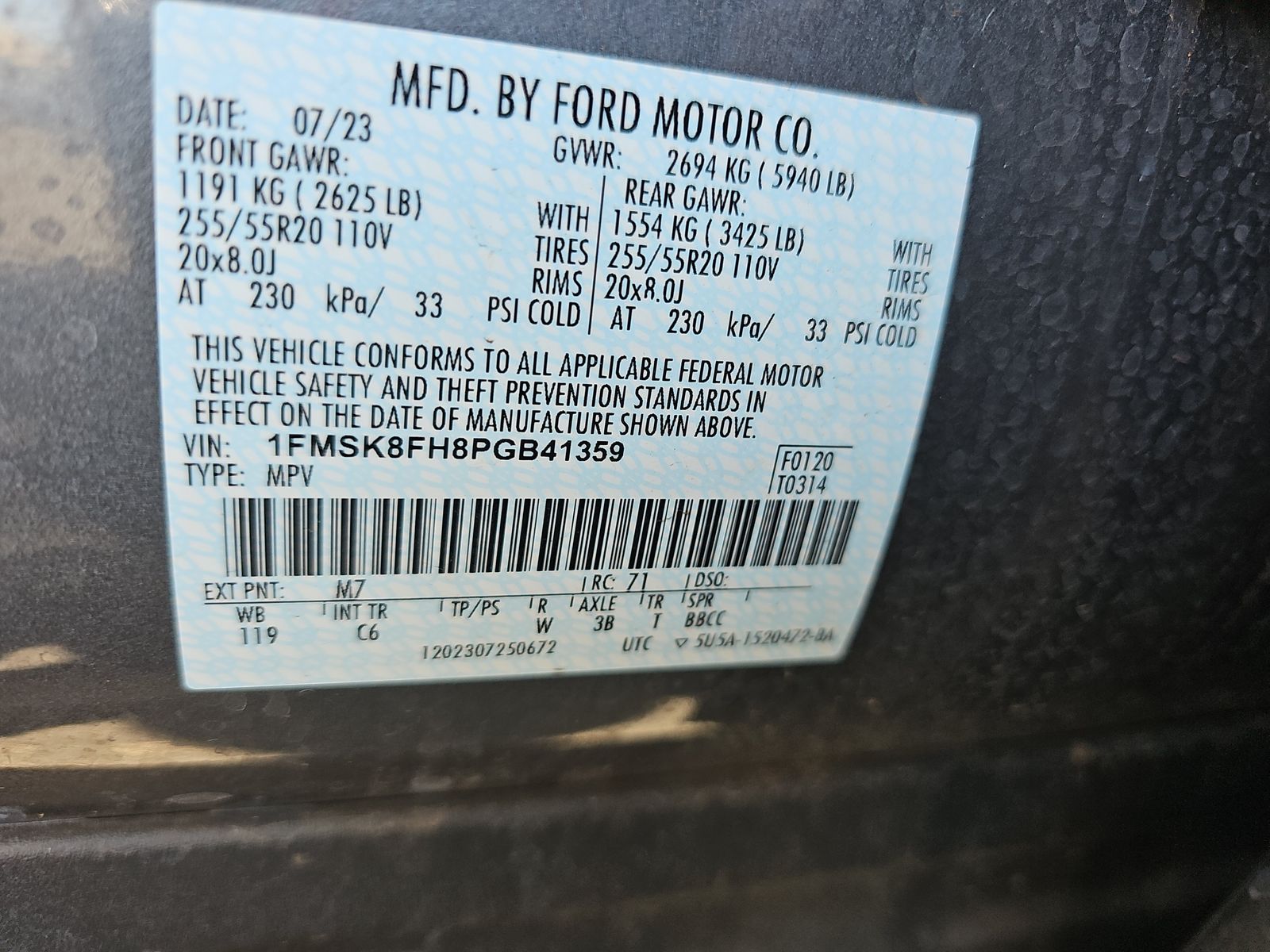 2023 Ford Explorer Limited AWD