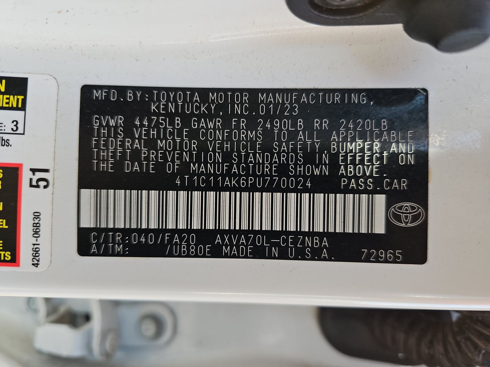 2023 Toyota Camry LE FWD