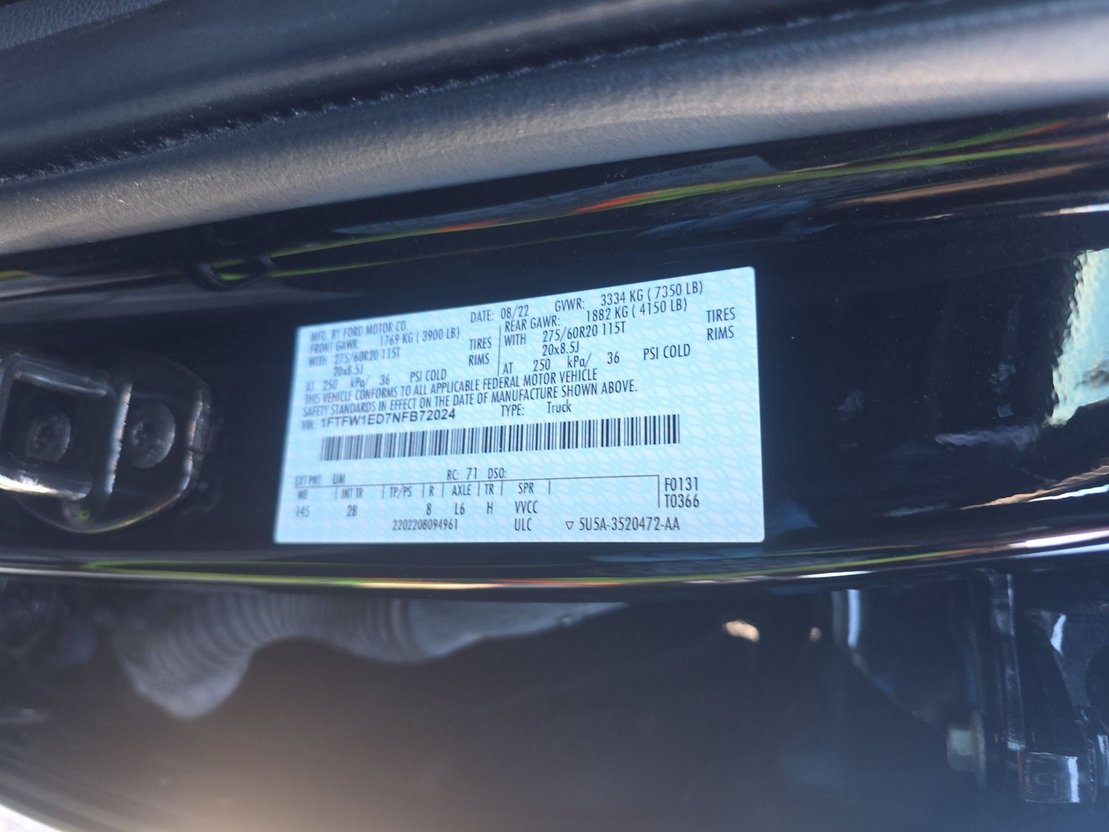 2022 Ford F-150 Hybrid Lariat AWD