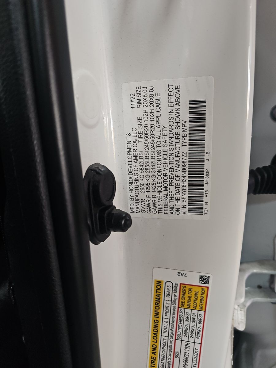 2022 Honda Pilot Sport AWD