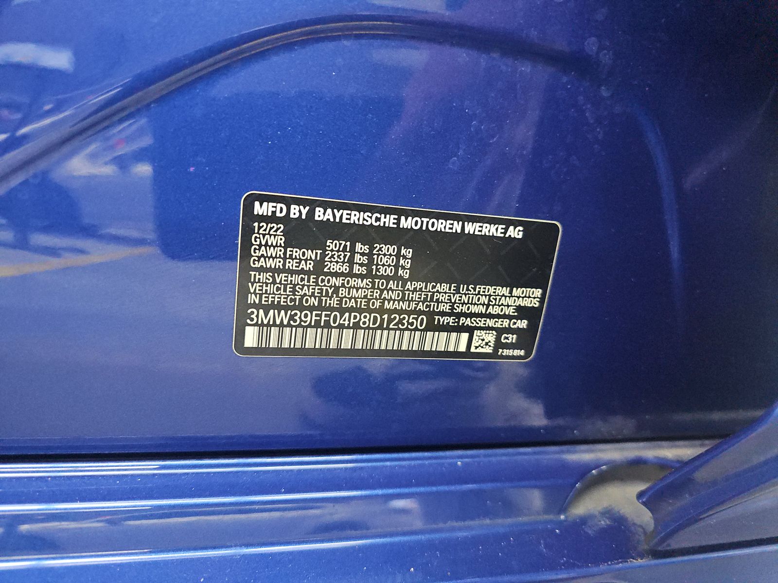 2023 BMW 3 Series 330e RWD