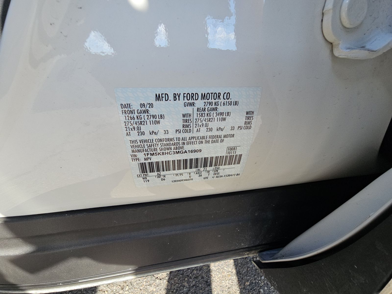 2021 Ford Explorer Platinum AWD