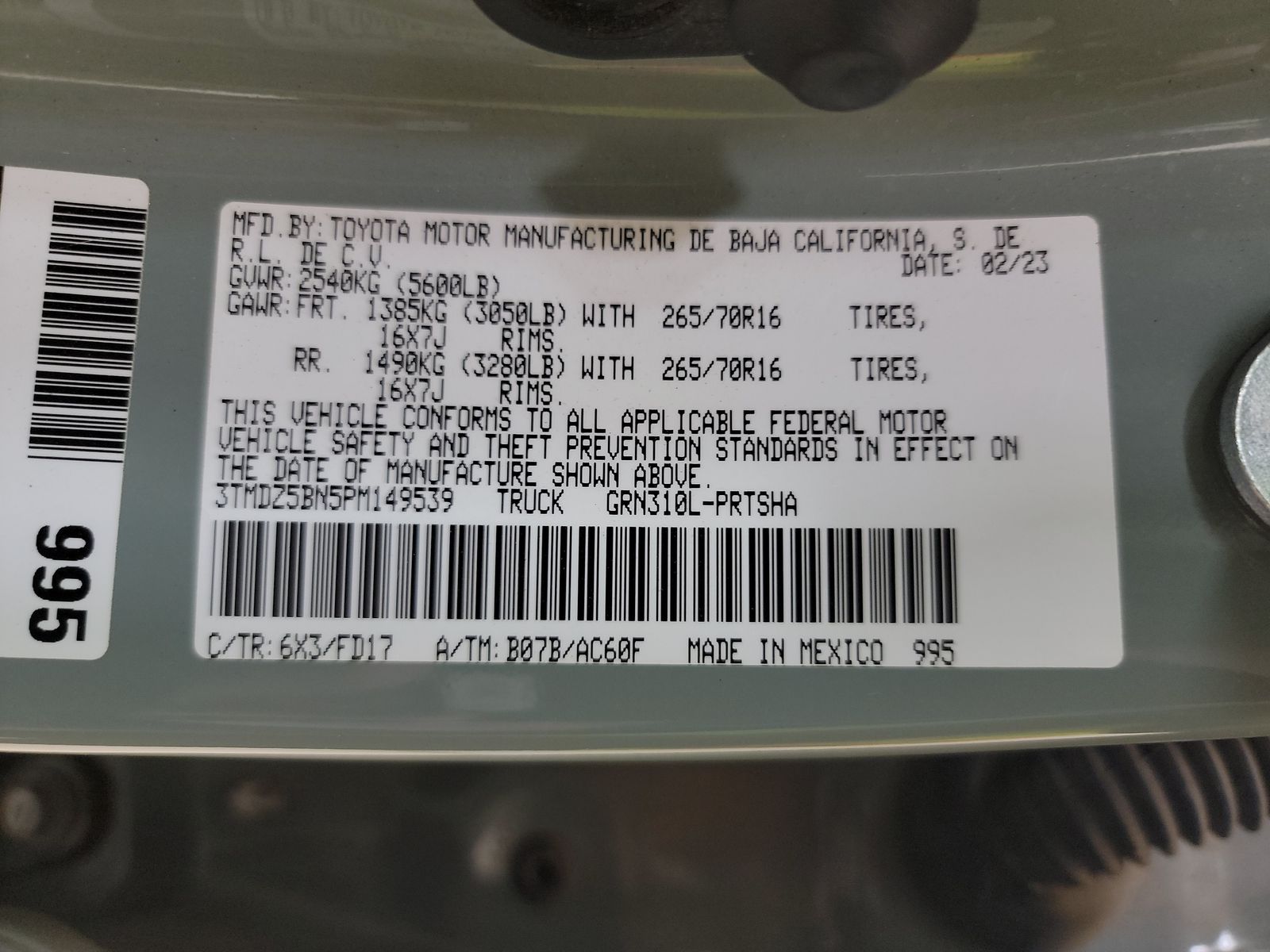 2023 Toyota Tacoma TRD Off-Road AWD