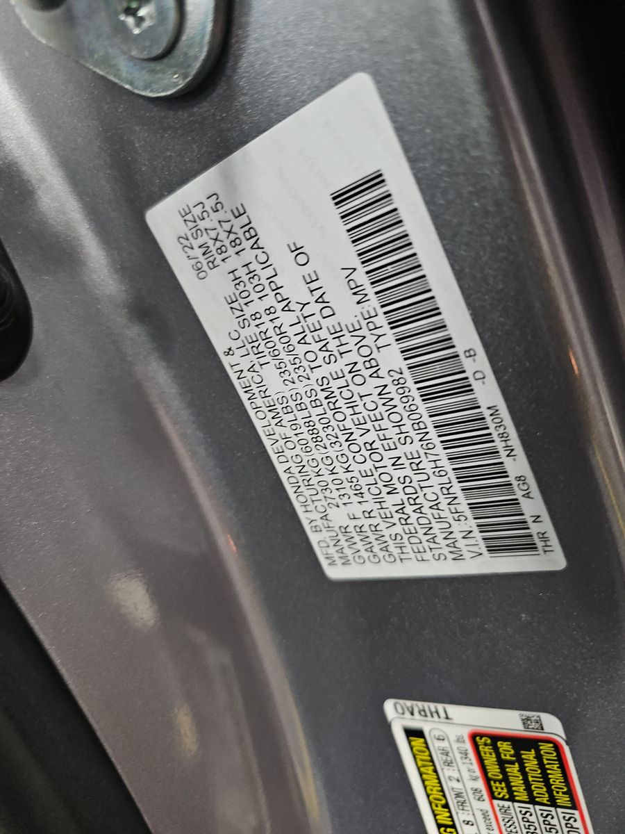 2022 Honda Odyssey EX-L FWD