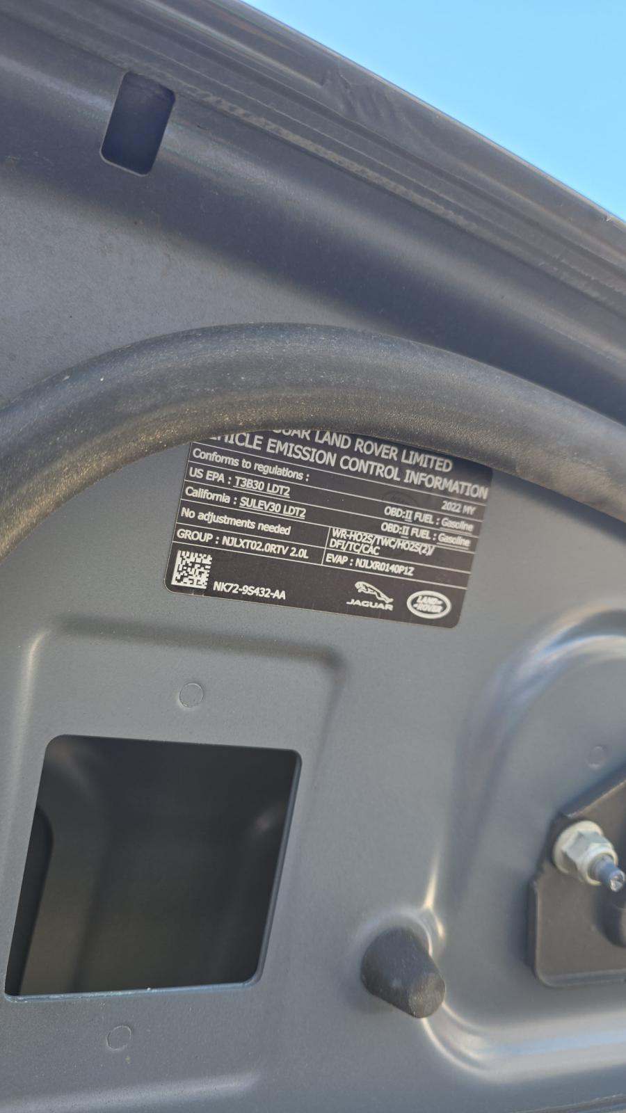 2022 Land Rover Range Rover Evoque R-Dynamic SE AWD