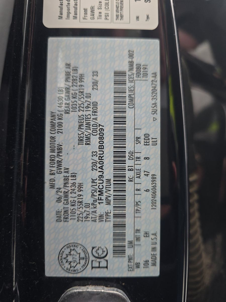 2024 Ford Escape Platinum AWD