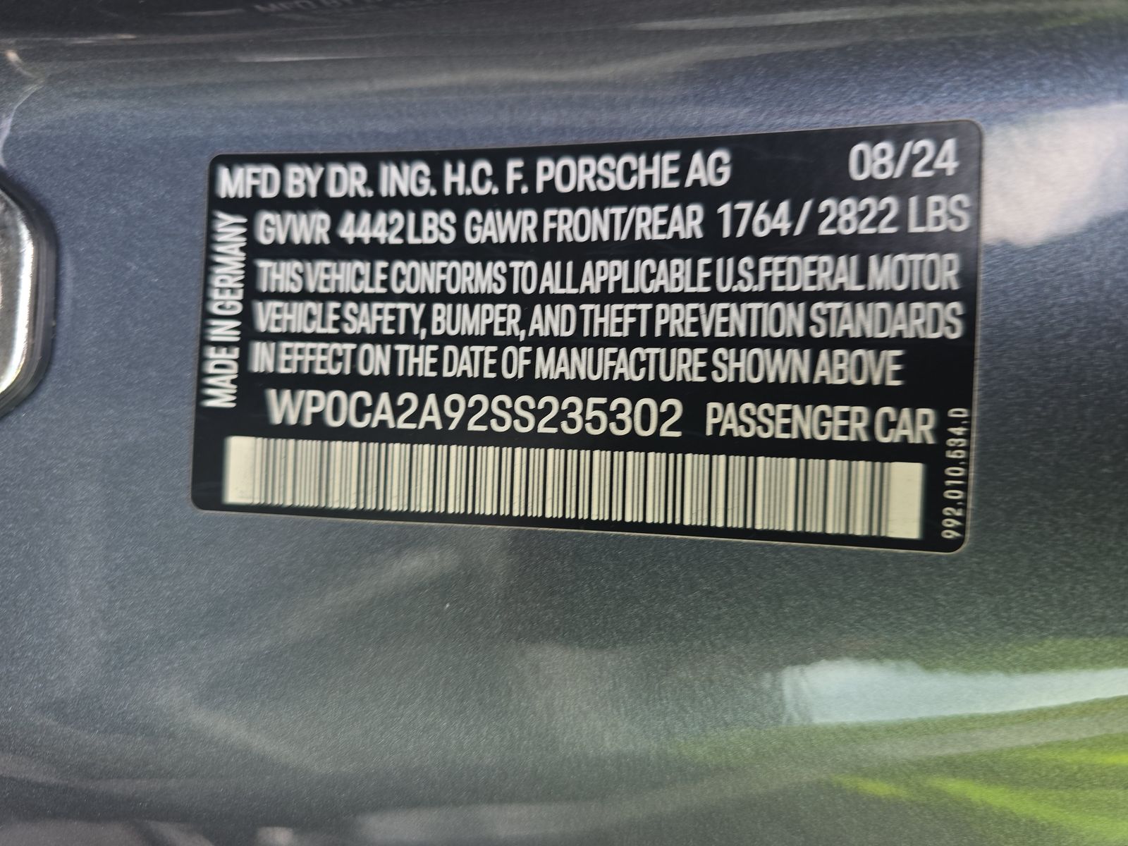 2025 Porsche 911 Carrera RWD