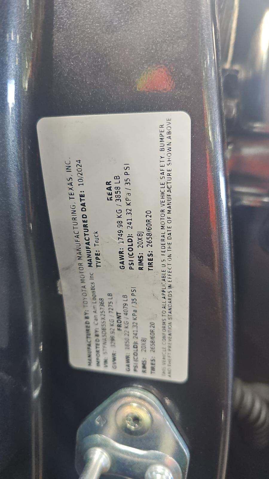 2025 Toyota Tundra Platinum AWD