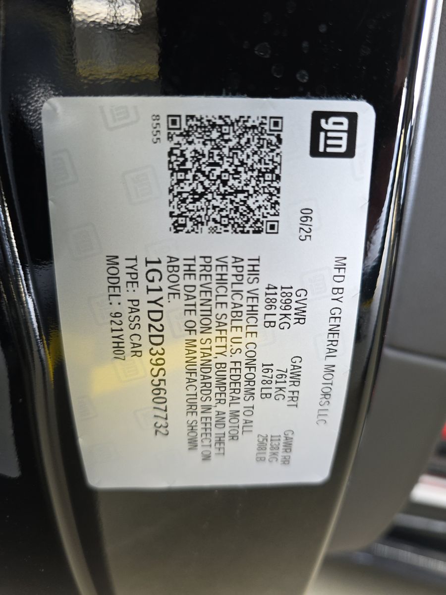 2025 Chevrolet Corvette Z06 RWD