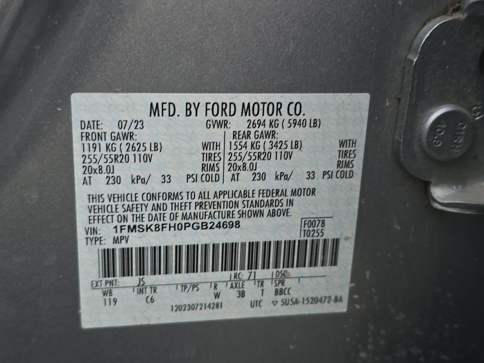 2023 Ford Explorer Limited AWD