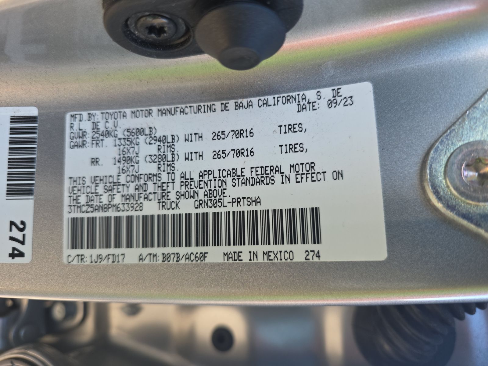 2023 Toyota Tacoma TRD Off-Road AWD