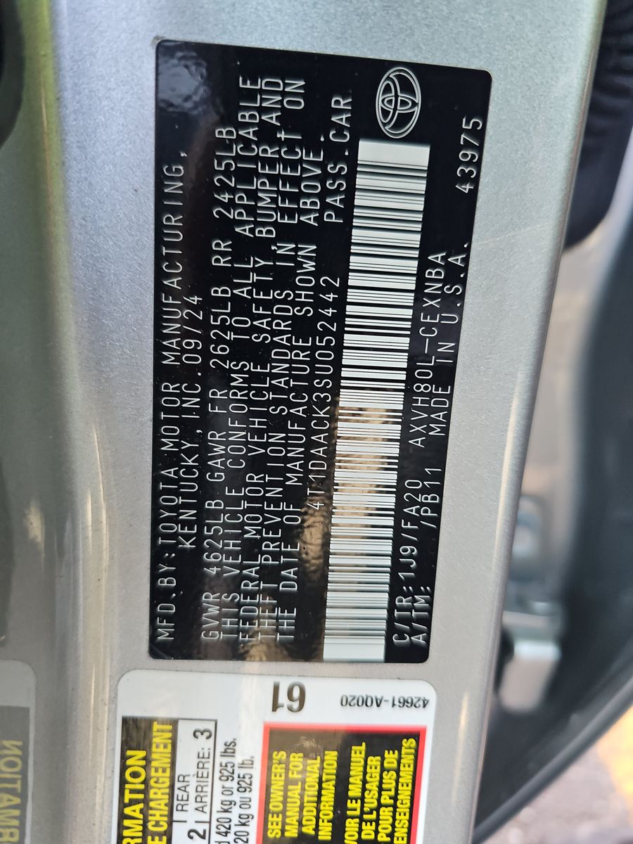 2025 Toyota Camry LE FWD