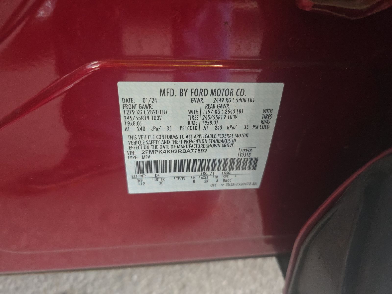 2024 Ford Edge Titanium AWD