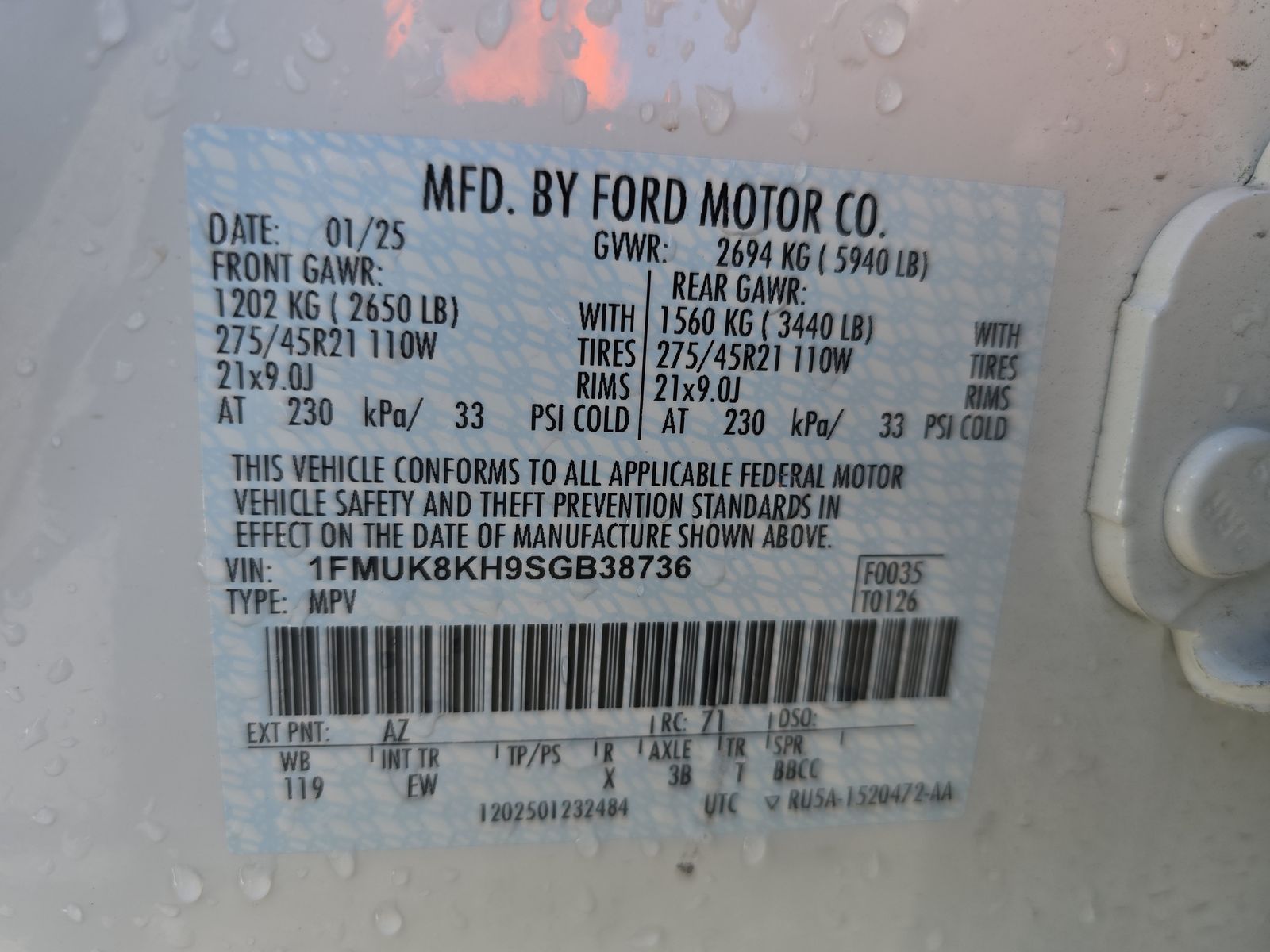 2025 Ford Explorer ST-Line AWD