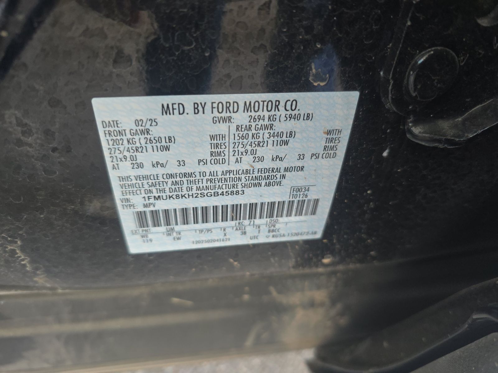 2025 Ford Explorer ST-Line AWD